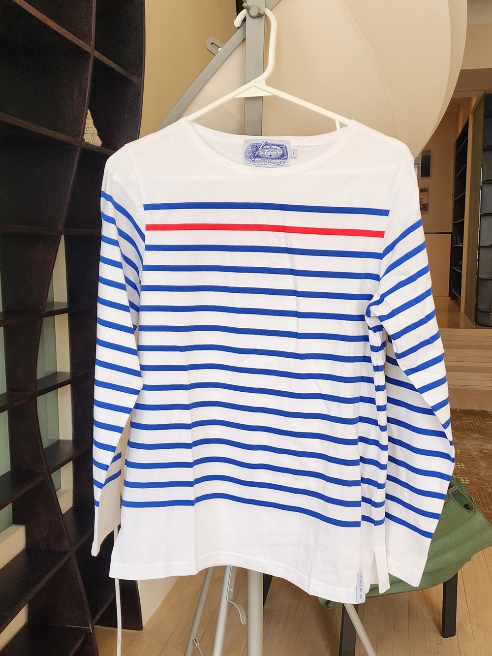 NWOT Saint James Naval Sailor Breton Shirt with Blue and Red Stripes Size S - Picture 5 of 11